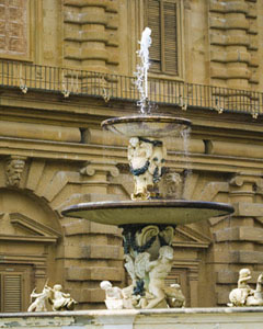 Florence Museums-Pitti Palace Fountain